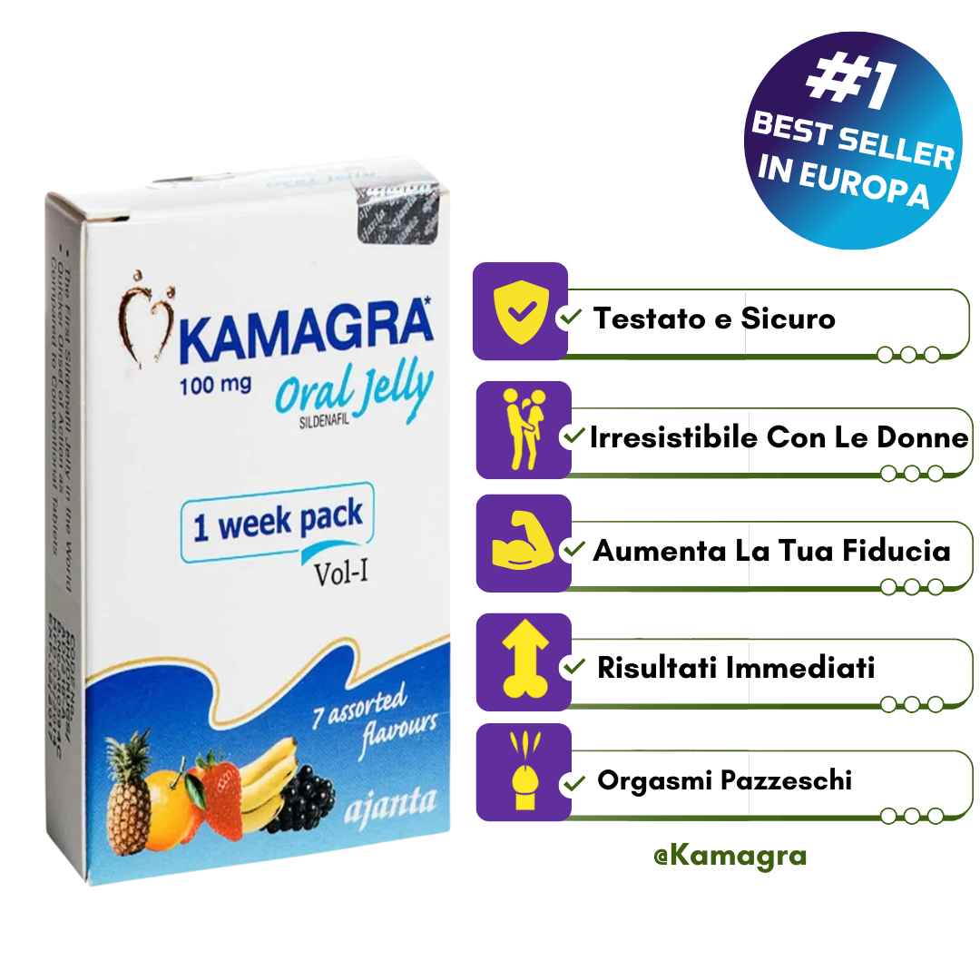 Kamagra Oral Jelly + EBOOK GRATIS | OFFERTA LIMITATA